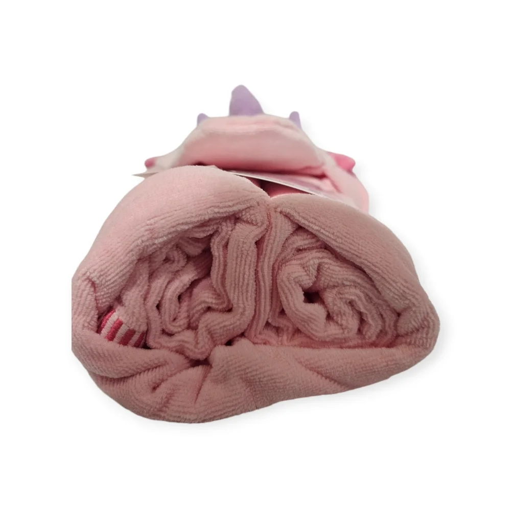 Caro Kids Baby Dinosaur Cotton Hooded Towel PINK NEW